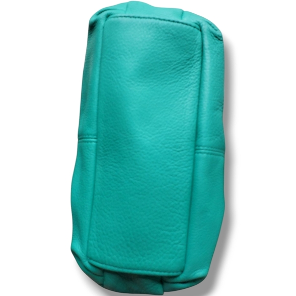 Aimee Kestenberg Teal Green Bali Leather Crossbody Bag with Adjustable Strap - Picture 10 of 17
